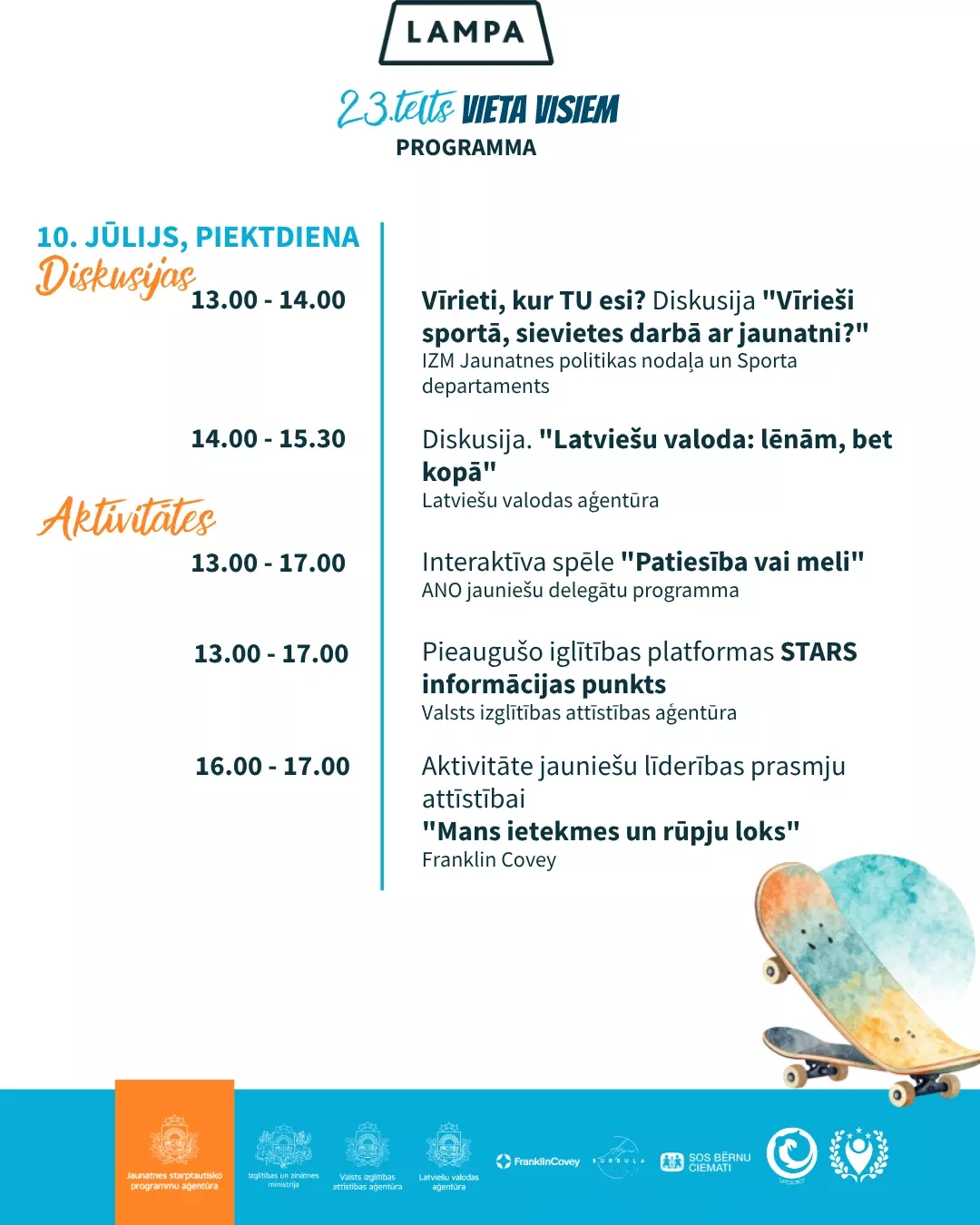 JSPA "Vieta visiem" sarunu festivālā LAMPA