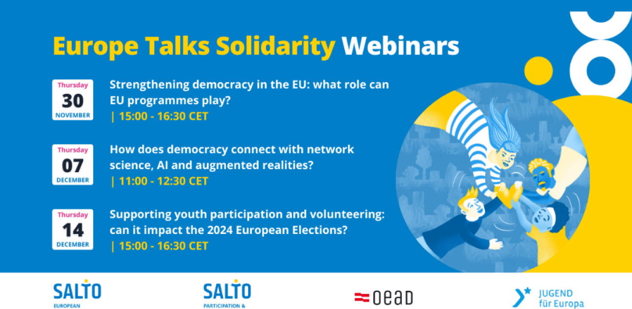 Notiks vebināru cikls par līdzdalību “Europe Talks Solidarity”