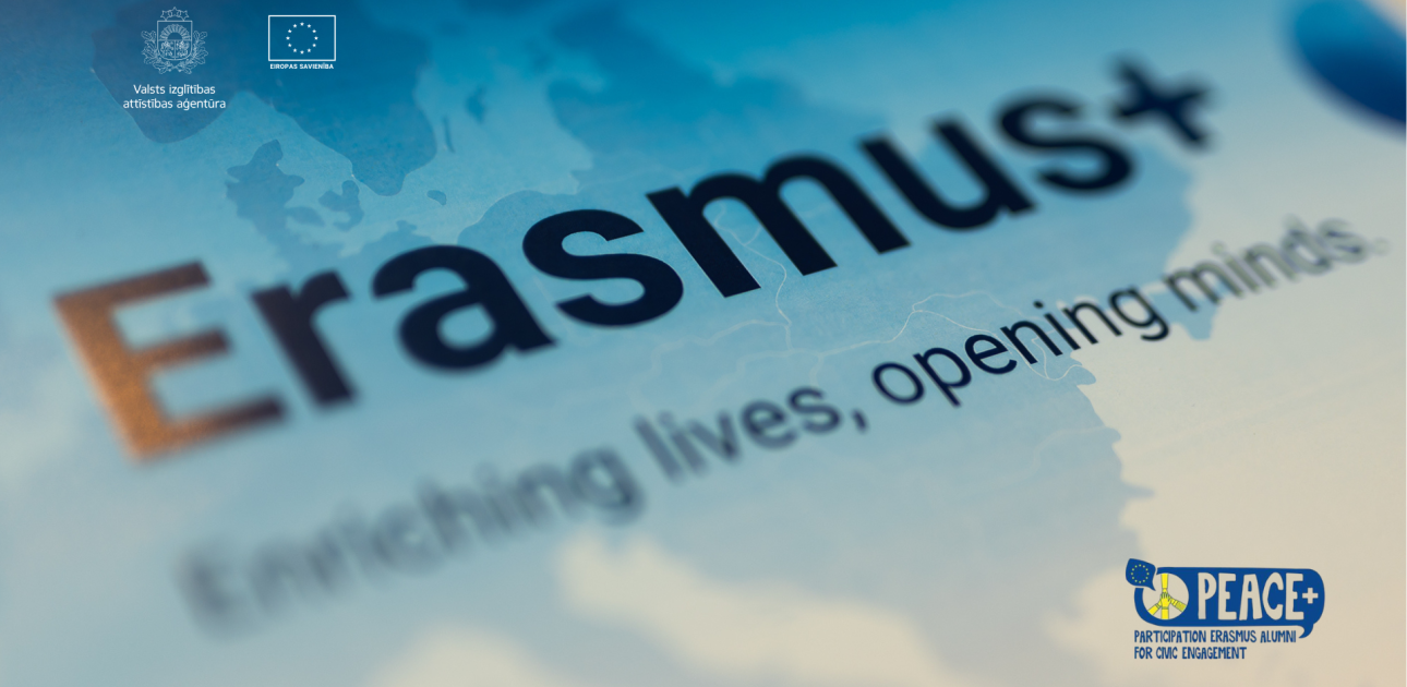 Erasmus+ ar saukli "Bagātini pieredzi, domā plašāk", Eiropas karte