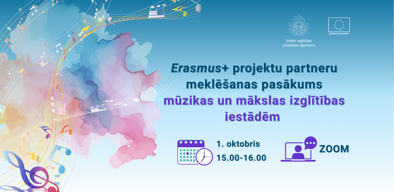 krāsains krāsu laukums un krāsainas nošu līnijas ar notīm