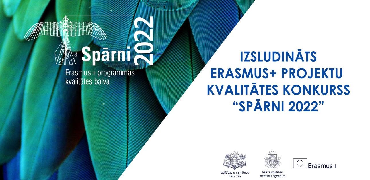 Erasmus+ kvalitātes balvas Spārni logo
