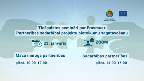 Tiešsaistes semināri, divas rokas, divi puzles kauliņi