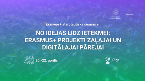 starptautisks seminārs, Erasmus+ zaļā un digitālā pāreja