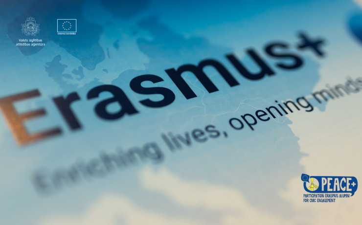 Erasmus+ ar saukli "Bagātini pieredzi, domā plašāk", Eiropas karte